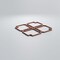 Ekena Millwork Small Englewood Decorative Fretwork Wood Wall Panels, Walnut, 11 3/8"W x 11 3/8"H x 3/8"T WALW12X12X0375EWDWA - alternate 5
